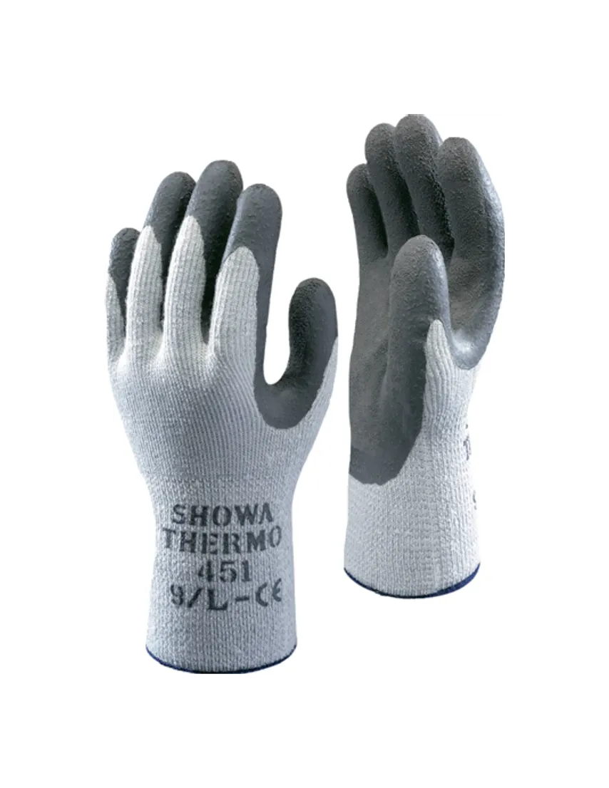SHOWA GRIP BLACK STRICKHANDSCHUH Gr. 8 SCHWARZ Nr. 310