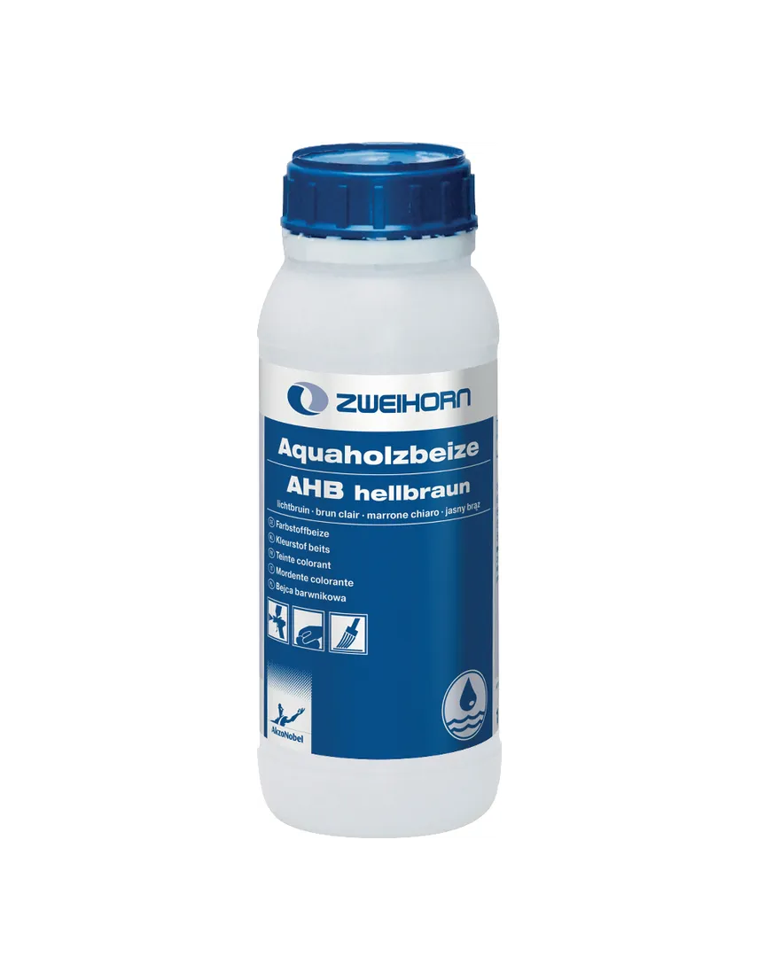 Akzo Aqua-Holzbeize mittelbraun AHB mittelbraun 1000 ml