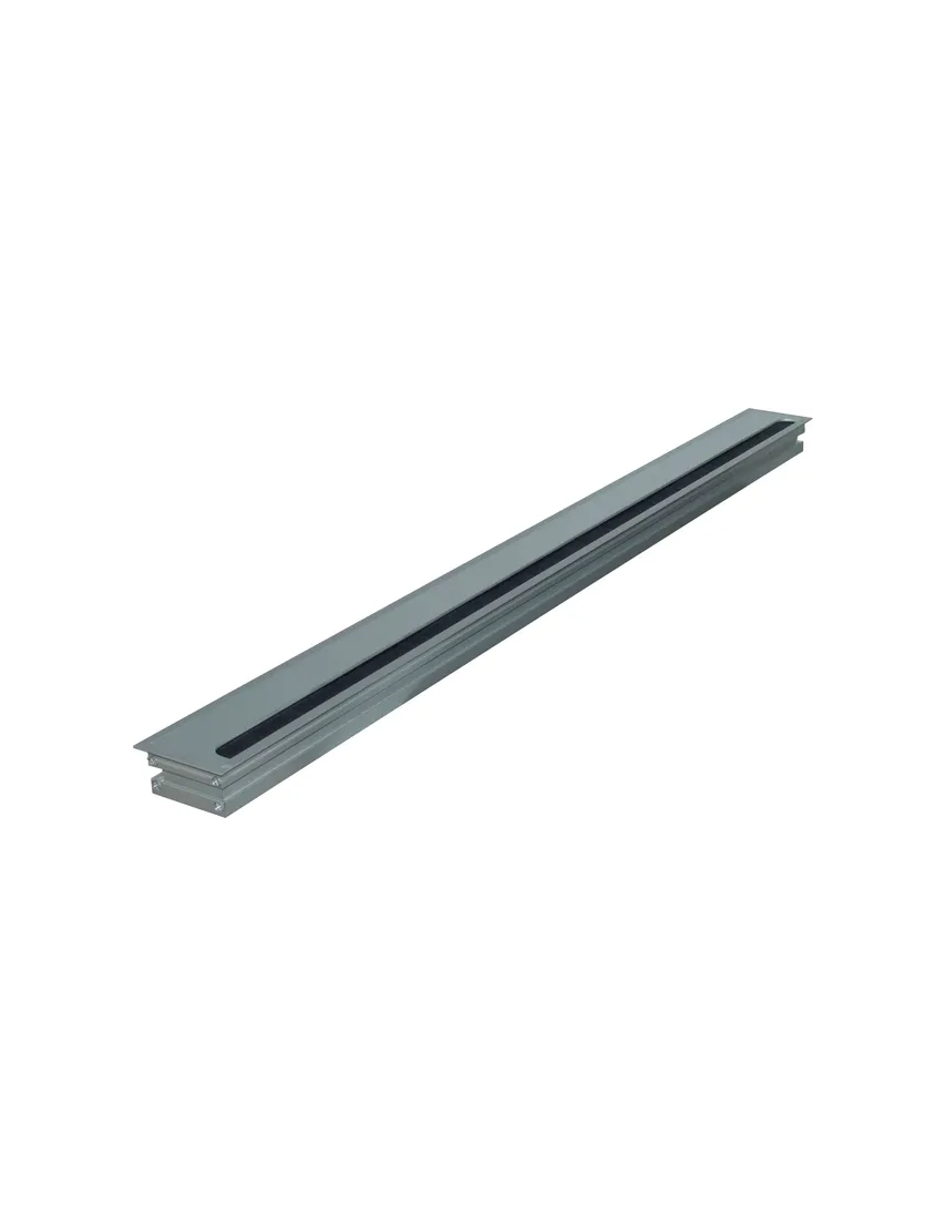 BMB Kabeldurchlass mit Klappd.+mit S. Alu 80 x 960 x 37 mm