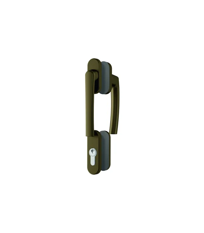 FTT-Griffgarnitur, PZ, RotoLine, N 9,7, ALU mittelbronze