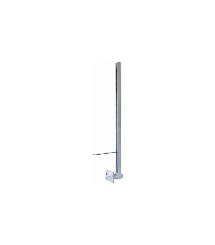 Balkonsäule BSP C-Profil 50 x 40 x 3 mm z.Andübeln mit Kröpfung von 30-110 mm