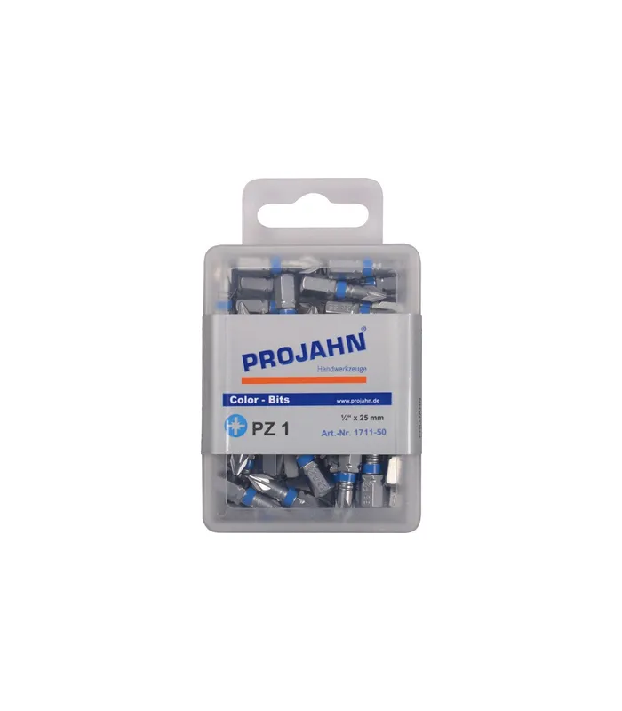 1/4" markierter Bit Pozidriv Nr 2 50er Pack
