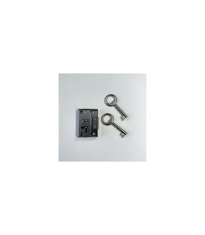 Aufschraub Briefkasten Schloss blank 212/21 LS 4 Zuhaltung 6 X 6,5 mm 2 Schlüssel