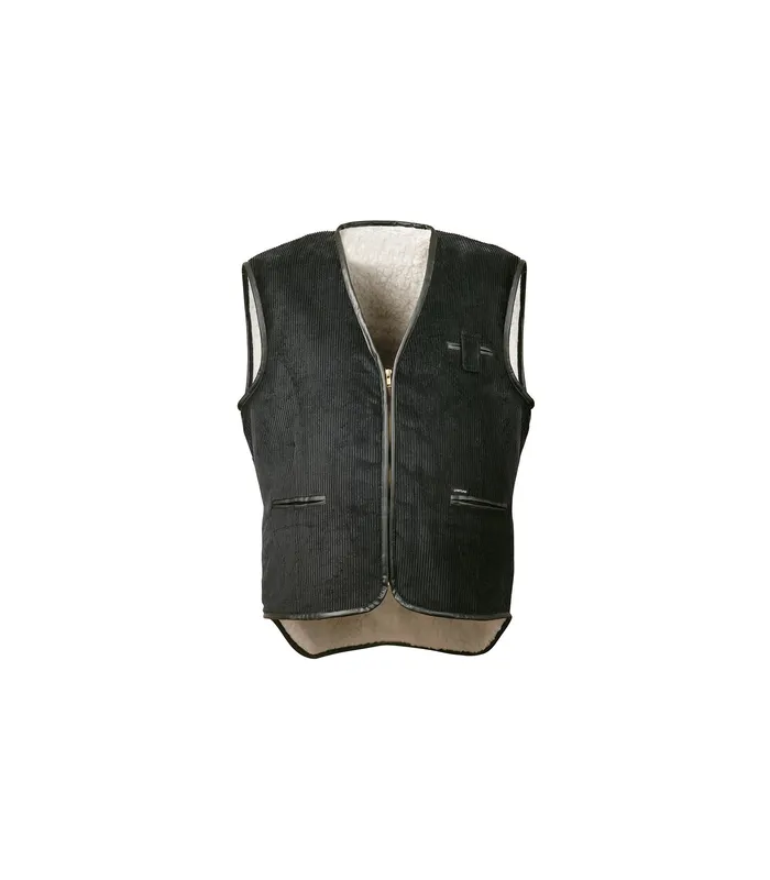 Breitcordweste, Gr. 2XL, schwarz