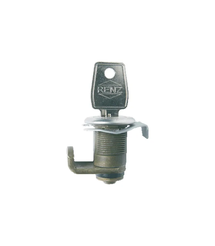 Renz Zylinderschloß 448 mit Feder 2 Riegel, 7 + 12 mm, 22 mm D.
