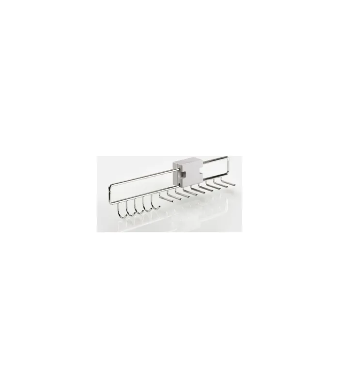 Schrank- Krawatten/Gürtelhalter, 70660, Breite 455mm, Tiefe 74mm, Höhe 118mm, Stahl grau verchromt