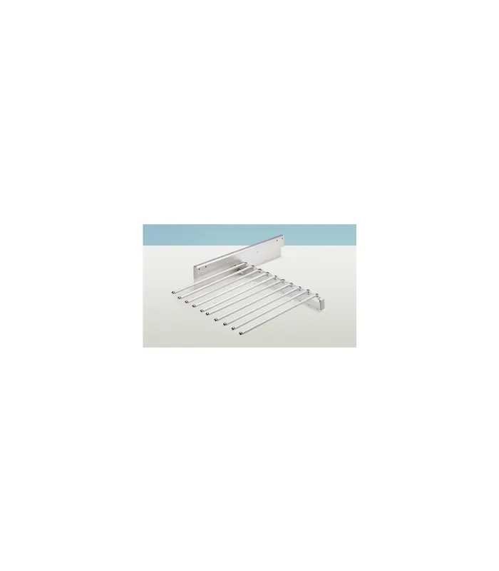 Schrank- Hosenhalter, ausziehbar, 73587, Anzahl Hosenhalter 10, Stahl silber