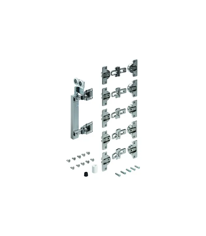 Möbel- Falttürbeschläge-Set, 2-T., 4-Fl., 20kg, WingLine 230, 79015, für vorliegende Türen