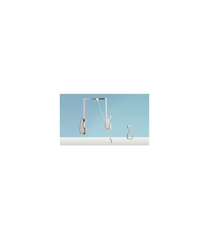 Kleiderlift- Distanzstück, Duo Lift 15, 42509, Breite 20mm, aluminiumoptik