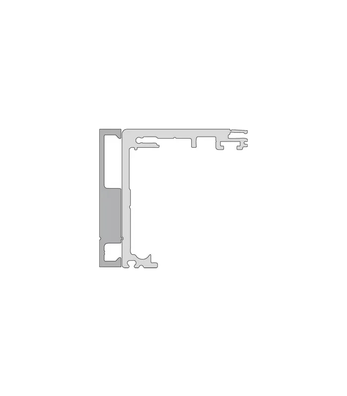 TOPFORM Wand-/Deckenabstandsprofil Symi 10 mm, Edelstahlfarben