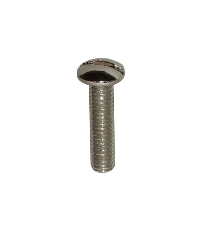 TOPFORM Spezialschraube M6 x 25mm mit Längsschlitz, Stahl vernickelt