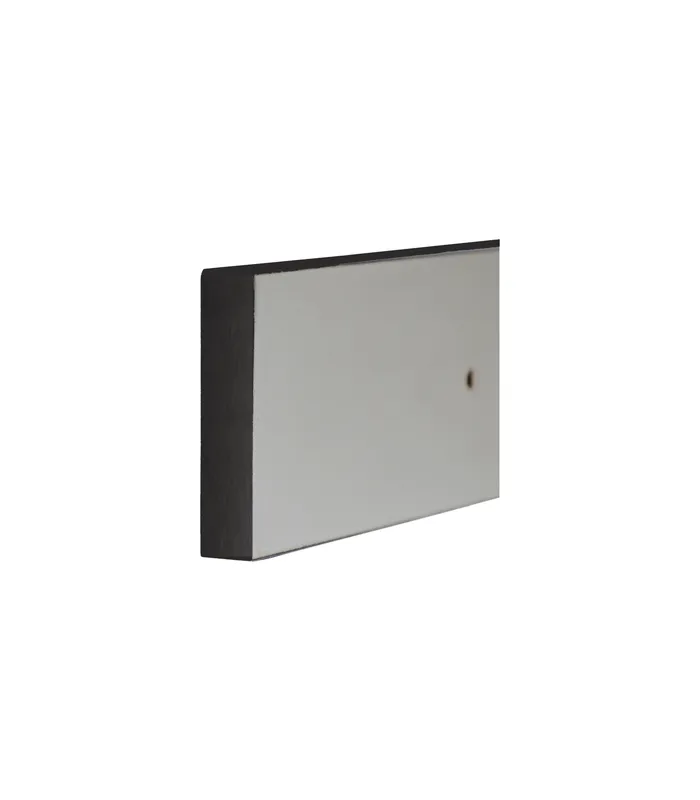 Wandabstandsprofile MDF 2000 mm 12 mm für Schiebetürbeschlag Nimos, schwarz matt