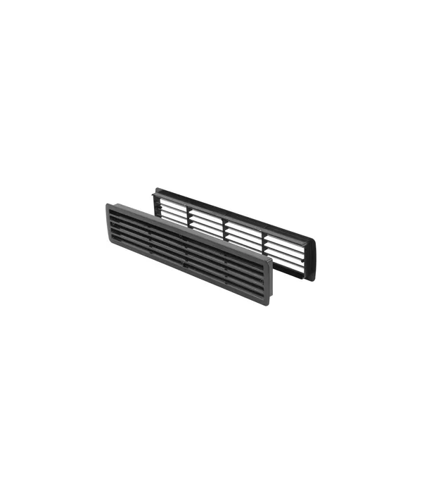 Badezimmer - Lüftung Kunststoff schwarz 457 x 92 mm Nr. 9020 Exclusiv 2000
