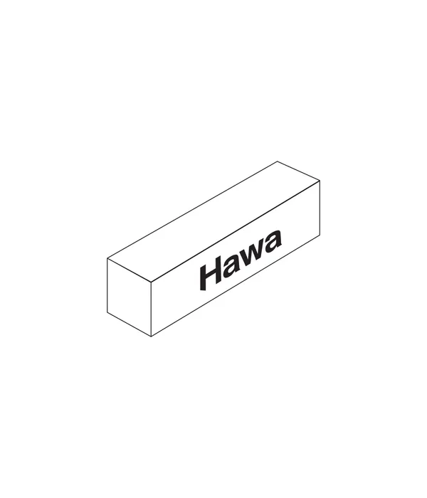Hawa Frontino 20 Beschlägegarnitur H FS für 2 Türen