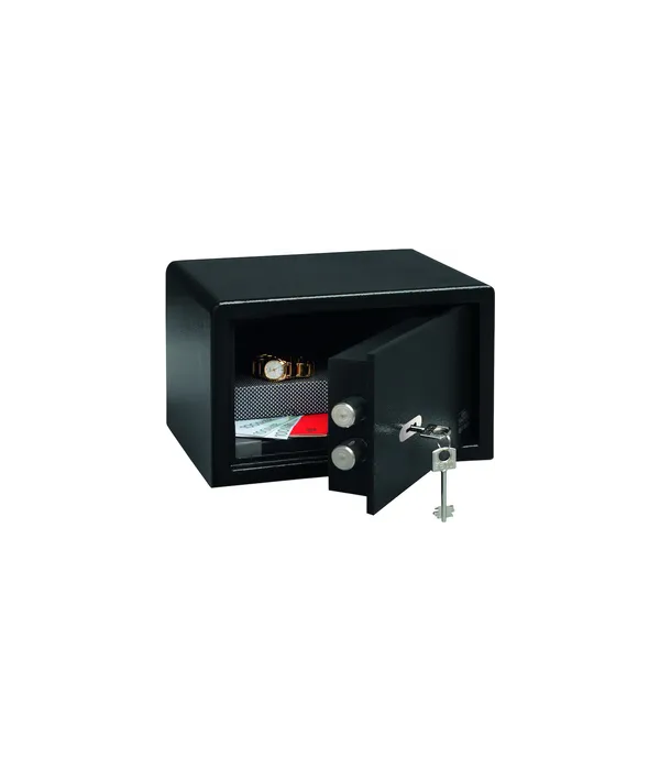 Möbeleinsatztresor, PointSafe, P 1 S Doppelbartschloss, schwarz lackiert