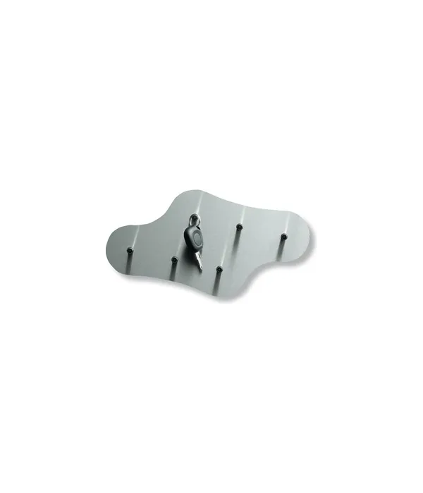 Schlüssel tafel, Anz.Haken 6St., B332xH170xT31mm Nuvola 6400/6 Ni, Wolkenform, Edelstahl