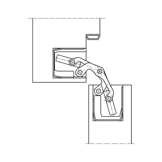 SIMONSWERK verdecktliegendes Türband TECTUS® TE 340 3D, naturfarbig KOCH Freiburg GmbH